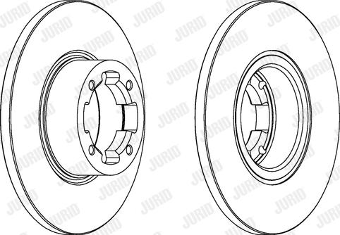 Jurid 561311J - Гальмівний диск autocars.com.ua