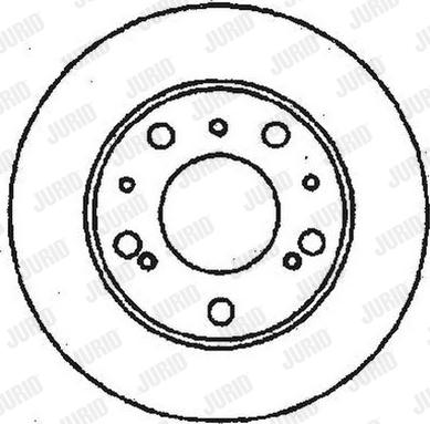 Jurid 561321J - Гальмівний диск autocars.com.ua