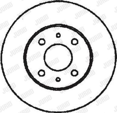 Jurid 561328J - Гальмівний диск autocars.com.ua