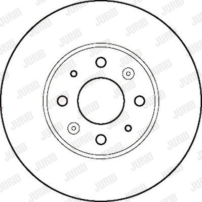 Jurid 561337J - Гальмівний диск autocars.com.ua