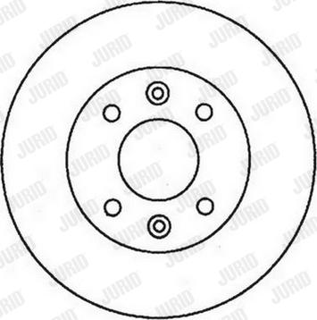 Jurid 561347J - Гальмівний диск autocars.com.ua