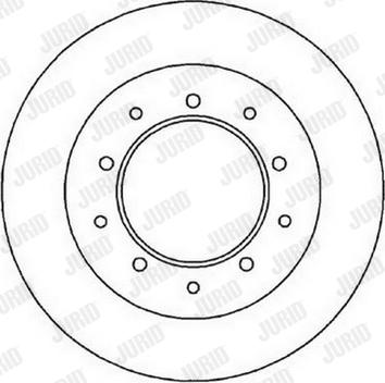 Jurid 561353JC-1 - Гальмівний диск autocars.com.ua