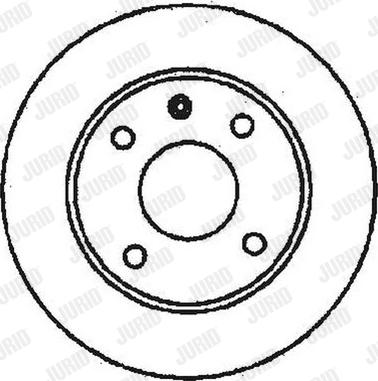 Jurid 561373J-1 - Гальмівний диск autocars.com.ua