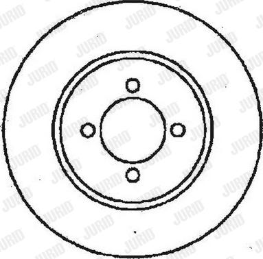 Jurid 561375J - Гальмівний диск autocars.com.ua