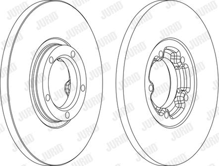 Jurid 561378J-1 - Гальмівний диск autocars.com.ua