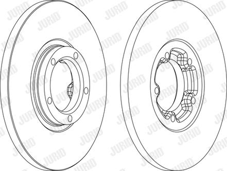 Jurid 561378JC - Гальмівний диск autocars.com.ua