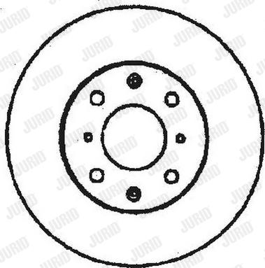 Jurid 561383J - Гальмівний диск autocars.com.ua