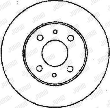 Jurid 561387JC-1 - Гальмівний диск autocars.com.ua