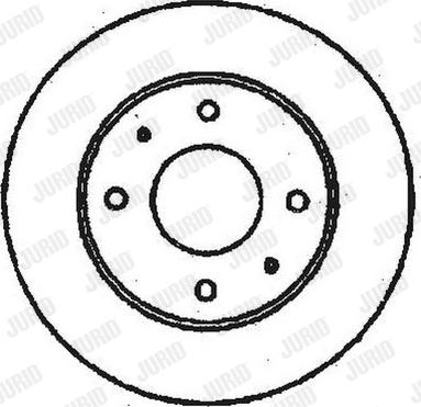 Jurid 561390J - Гальмівний диск autocars.com.ua