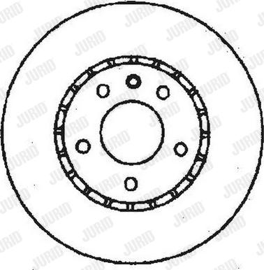 Jurid 561406J - Гальмівний диск autocars.com.ua