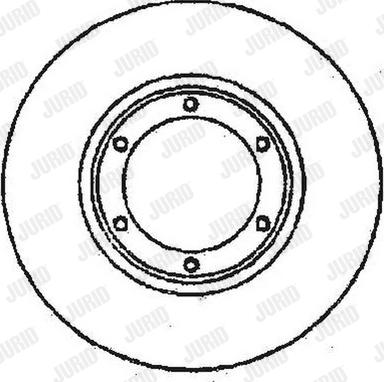 Jurid 561416JC - Гальмівний диск autocars.com.ua