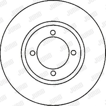 Jurid 561430J - Гальмівний диск autocars.com.ua