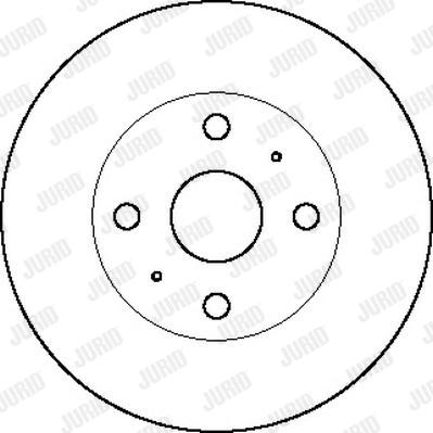 Jurid 561434J - Гальмівний диск autocars.com.ua