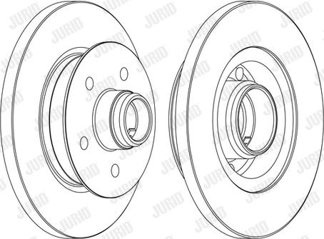 Jurid 561437JC - Гальмівний диск autocars.com.ua