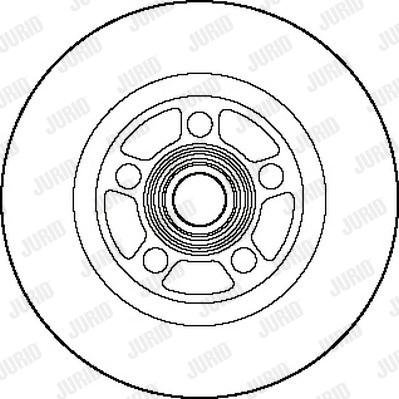 Jurid 561445J - Гальмівний диск autocars.com.ua