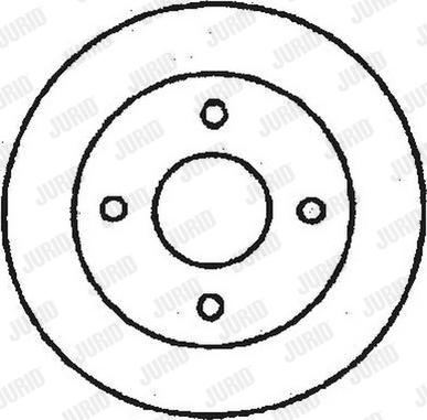 Jurid 561450J - Гальмівний диск autocars.com.ua