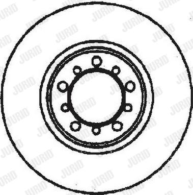 Jurid 561453J - Гальмівний диск autocars.com.ua