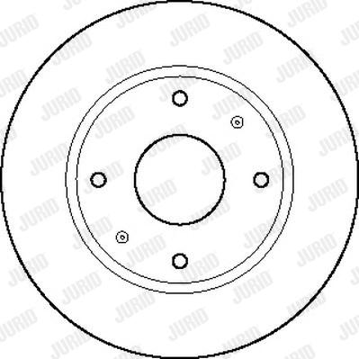 Jurid 561457J - Гальмівний диск autocars.com.ua