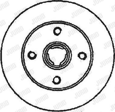 Jurid 561460J-1 - Гальмівний диск autocars.com.ua