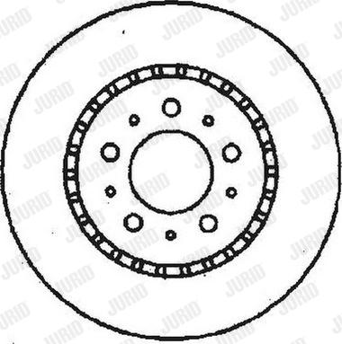 Jurid 561470J - Гальмівний диск autocars.com.ua