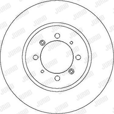 Jurid 561473J - Гальмівний диск autocars.com.ua