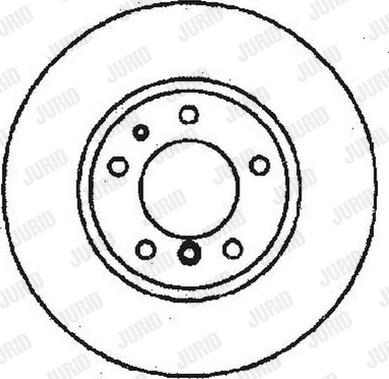 Jurid 561478J-1 - Гальмівний диск autocars.com.ua