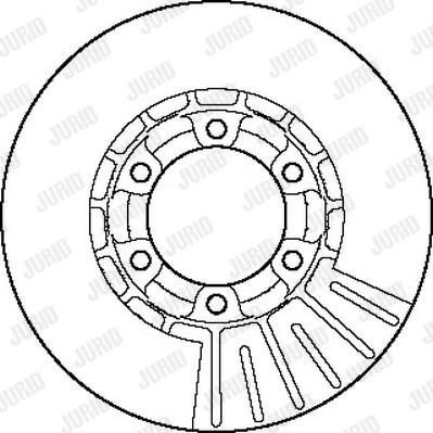 Jurid 561485J - Гальмівний диск autocars.com.ua