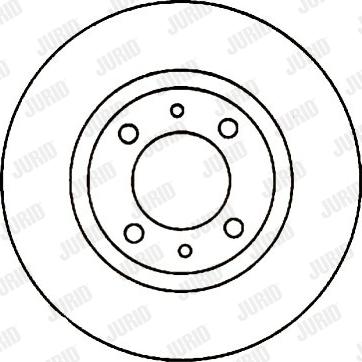 Jurid 561501J - Гальмівний диск autocars.com.ua