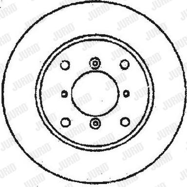 Jurid 561505JC-1 - Гальмівний диск autocars.com.ua