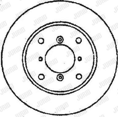 Jurid 561505J - Гальмівний диск autocars.com.ua