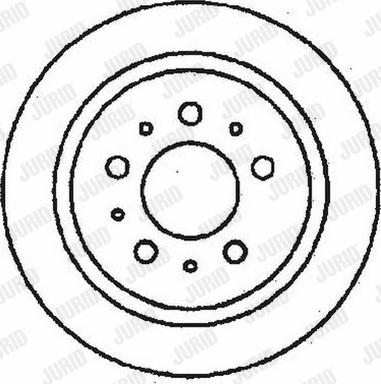 Jurid 561506J - Гальмівний диск autocars.com.ua