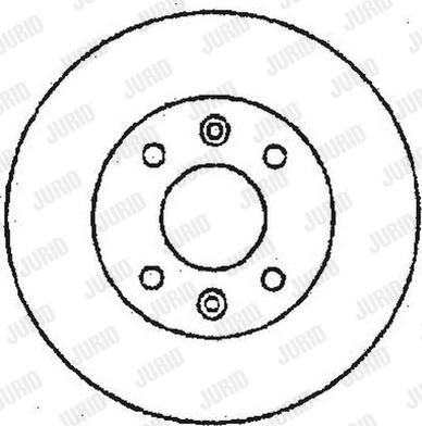 Jurid 561510J - Гальмівний диск autocars.com.ua