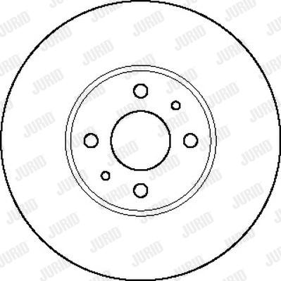 Jurid 561517J - Гальмівний диск autocars.com.ua