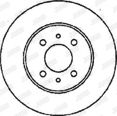 Jurid 561519J - Гальмівний диск autocars.com.ua