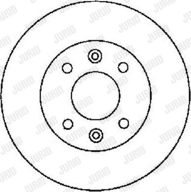 Jurid 561534J - Гальмівний диск autocars.com.ua