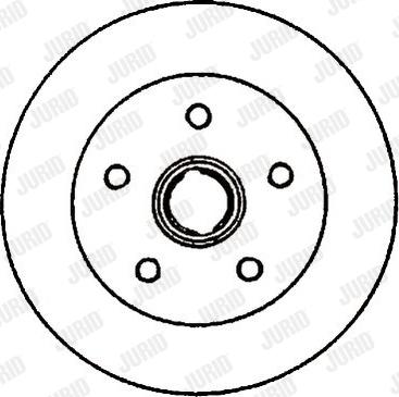 Jurid 561538J - Гальмівний диск autocars.com.ua