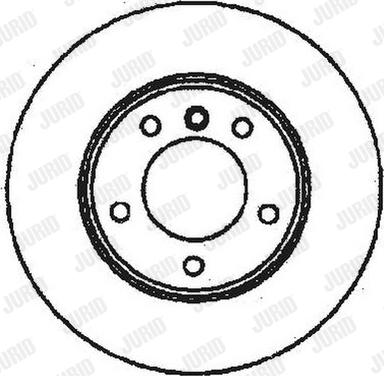 Jurid 561551J - Гальмівний диск autocars.com.ua