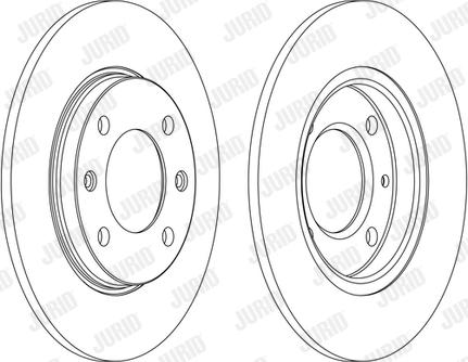 Jurid 561555J - Гальмівний диск autocars.com.ua