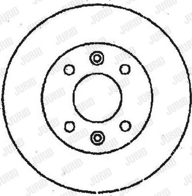 Jurid 561555J - Гальмівний диск autocars.com.ua