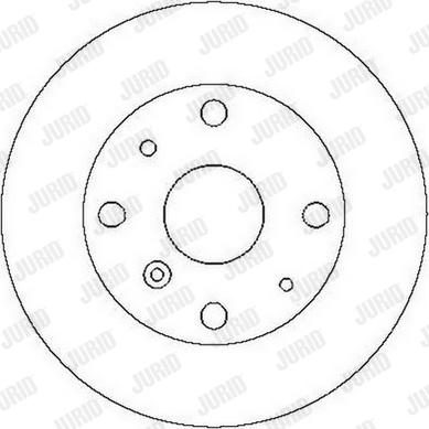 Jurid 561558J - Гальмівний диск autocars.com.ua