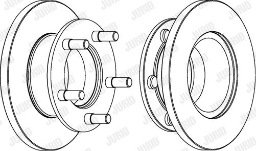 Jurid 561577J - Гальмівний диск autocars.com.ua