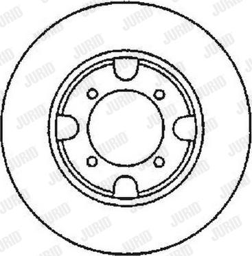 Jurid 561579J - Гальмівний диск autocars.com.ua