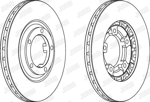 Jurid 561580J - Гальмівний диск autocars.com.ua