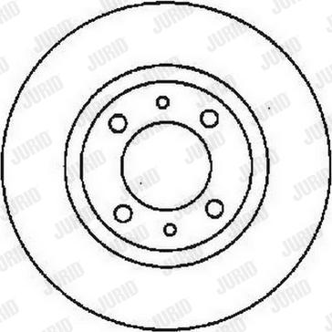 Jurid 561595J - Гальмівний диск autocars.com.ua