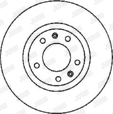 Jurid 561596J - Гальмівний диск autocars.com.ua