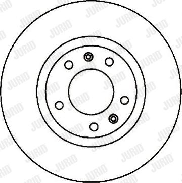 Jurid 561597J - Гальмівний диск autocars.com.ua