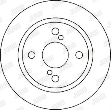 Jurid 561602J - Гальмівний диск autocars.com.ua