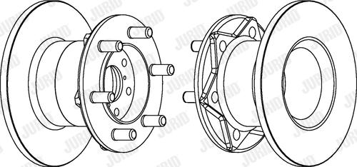 Jurid 561612J - Гальмівний диск autocars.com.ua