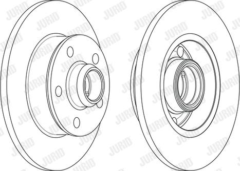 Jurid 561620JC - Гальмівний диск autocars.com.ua