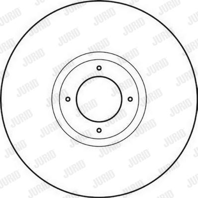 Jurid 561623J - Гальмівний диск autocars.com.ua